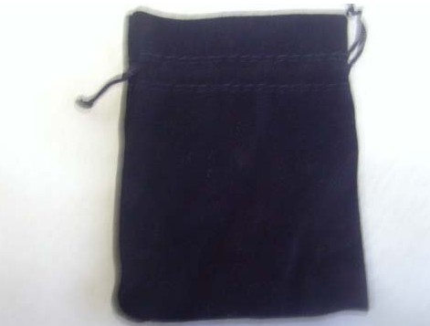 Black velvet bag